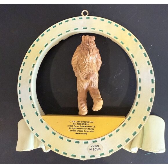 The Wizard of Oz Cowardly Lion Christmas Ornament 1988 Vintage - Picture 4 of 6
